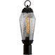 Lyrids 1 Light 20 inch Matte Black Outdoor Post Lantern