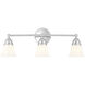 Sophie 3 Light 24 inch Chrome Wall Sconce Wall Light