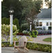 Classic Onion 1 Light 17.5 inch Gunmetal with Clear Outdoor Post Light in Gun Metal, Seedy, Medium