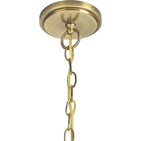 Martin 8 Light 36 inch Aged Brass Chandelier Ceiling Light in No Glass