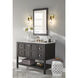 Empire Sconce Wall Light in Clear/Chrome Gradient, Satin Brass Black