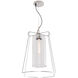 Cere 1 Light 14.25 inch Polished Nickel with Clear Pendant Ceiling Light
