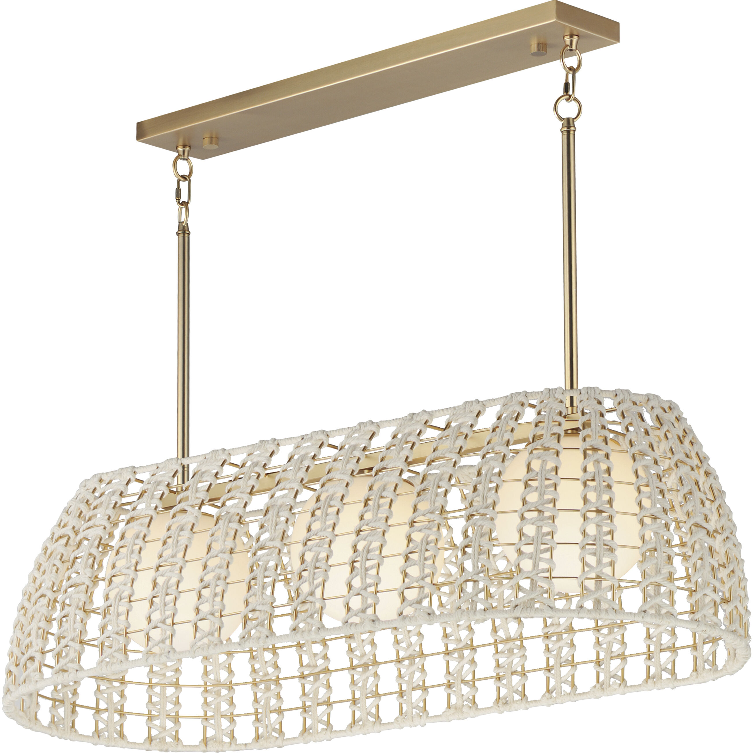 Macrame Linear Pendant   
