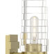 Murano Sconce Wall Light in Satin Brass
