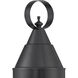 Classic Onion 1 Light 22.5 inch Gunmetal with Clear Outdoor Post Light in Gun Metal, Seedy, Large