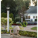 Classic Onion 1 Light 17.5 inch Bronze Outdoor Post in Clear, Medium