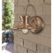 Budapest 1 Light 12.5 inch Galvanized Outdoor Wall Sconce, Large