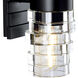 Murano Sconce Wall Light in Matte Black