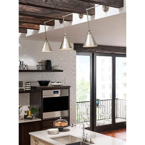 Aidan 5.5 inch Brushed Nickel Swingarm Sconce Wall Light, Moveable