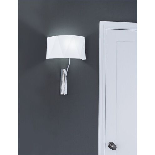 Diamond Sconce Wall Light in White Shade