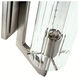 Faceted 1 Light 3.75 inch Brushed Nickel ADA Wall Sconce Wall Light