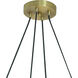 Perch 8 Light 41.25 inch Satin Brass Chandelier Ceiling Light
