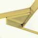 Candeau LED 12.75 inch Satin Brass with Matte White Flush Mount Ceiling Light