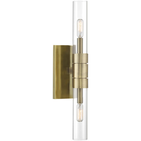 Rohe Sconce Wall Light in Antique Brass