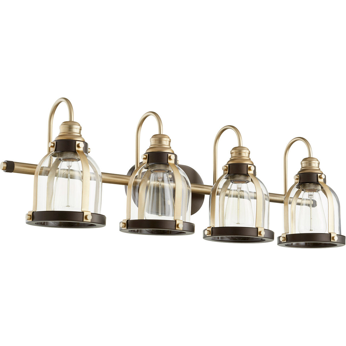 Banded Dome Vanity Light