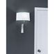 Diamond 1 Light 6 inch Polished Nickel Wall Sconce Wall Light in Black Shade
