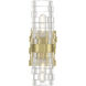 Murano Sconce Wall Light in Satin Brass