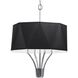 Diamond 4 Light 21 inch Polished Nickel with White Chandelier Ceiling Light in White Shade