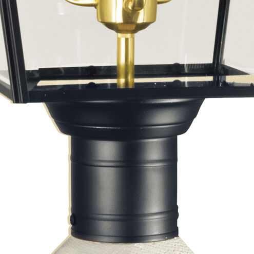 Olde Colony 3 Light 29.5 inch Black Outdoor Post