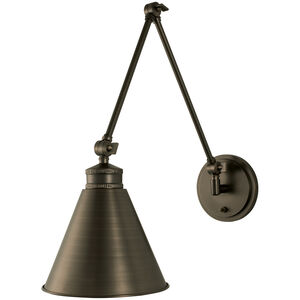 Aidan 1 Light 8 inch Architectural Bronze Wall Sconce Wall Light, Moveable