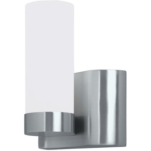 Wave 1 Light 6 inch Brushed Nickel Wall Sconce Wall Light, Left Side
