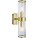 Stripe Sconce Wall Light in Satin Brass