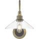Charis Sconce Wall Light in Antique Brass with Oil Rubbed Bronze