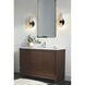 Flame Sconce Wall Light in Matte Black