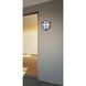 Mariner 1 Light 9.5 inch Chrome with Bronze and Frosted White Outdoor Wall Sconce