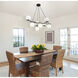 Perch 8 Light 41.25 inch Acid Dipped Black Chandelier Ceiling Light