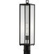 Capture 1 Light 24.5 inch Matte Black with Clear Outdoor Post Light