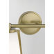 Allure 2 Light 13.75 inch Antique Brass with Matte Opal Vanity Light Wall Light