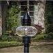 Classic Onion 1 Light 22.38 inch Black Outdoor Post in Clear, Large