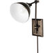 Maggie 5.25 inch Architectural Bronze Swingarm Sconce Wall Light