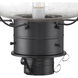 Classic Onion 1 Light 22.5 inch Gunmetal with Clear Outdoor Post Light in Gun Metal, Seedy, Large