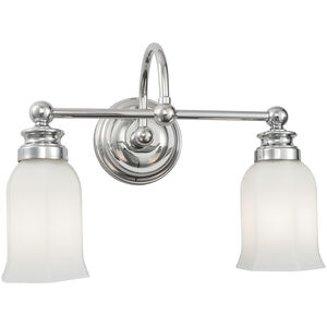 Emily 2 Light 15.00 inch Bathroom Vanity Light