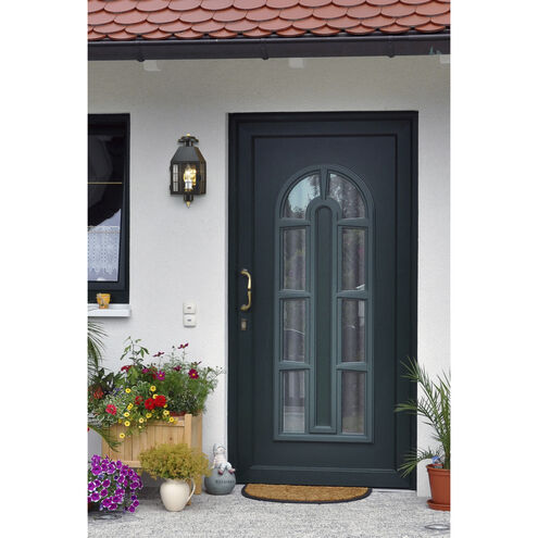 American Hertitage 1 Light 16.5 inch Black Outdoor Wall