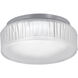 Bark LED 7 inch Polished Nickel with Frosted White Flush Mount Ceiling Light