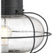 Classic Onion 1 Light 22.5 inch Gunmetal with Clear Outdoor Post Light in Gun Metal, Seedy, Large