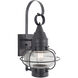 Classic Onion 1 Light 16 inch Gunmetal with Clear Outdoor Wall Sconce in Gun Metal, Seedy, Small