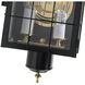 American Hertitage 2 Light 21.75 inch Black Outdoor Wall