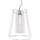 Cere 1 Light 14.25 inch Polished Nickel with Clear Pendant Ceiling Light