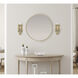 Rohe Sconce Wall Light in Antique Brass