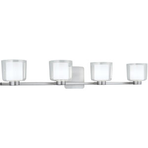 Alexus 4 Light 35 inch Brushed Nickel Wall Sconce Wall Light