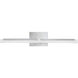 Double L LED 26 inch Brushed Nickel with Frosted White Vanity Light Wall Light
