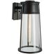 Cone 1 Light 12.75 inch Matte Black Outdoor Wall Sconce, Small