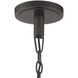 Selina LED 22 inch Oil Rubbed Bronze Chandelier Ceiling Light, Tiered Globe