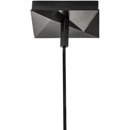 Arctic 1 Light 5 inch Acid Dipped Black with Clear Pendant Ceiling Light