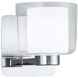 Alexus 1 Light 5 inch Chrome Wall Sconce Wall Light in Burnished Bronze