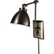 Maggie 5.25 inch Architectural Bronze Swingarm Sconce Wall Light